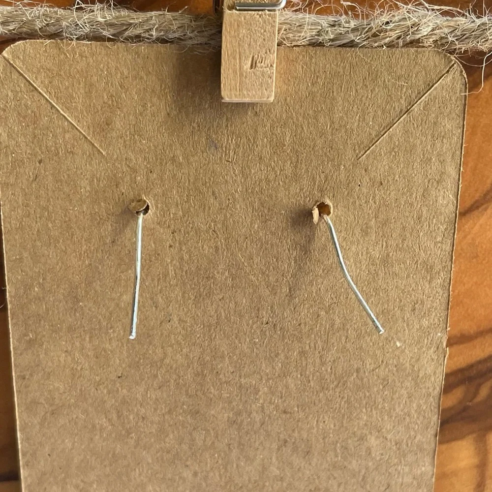 Chic Silver and Green Drop Earrings